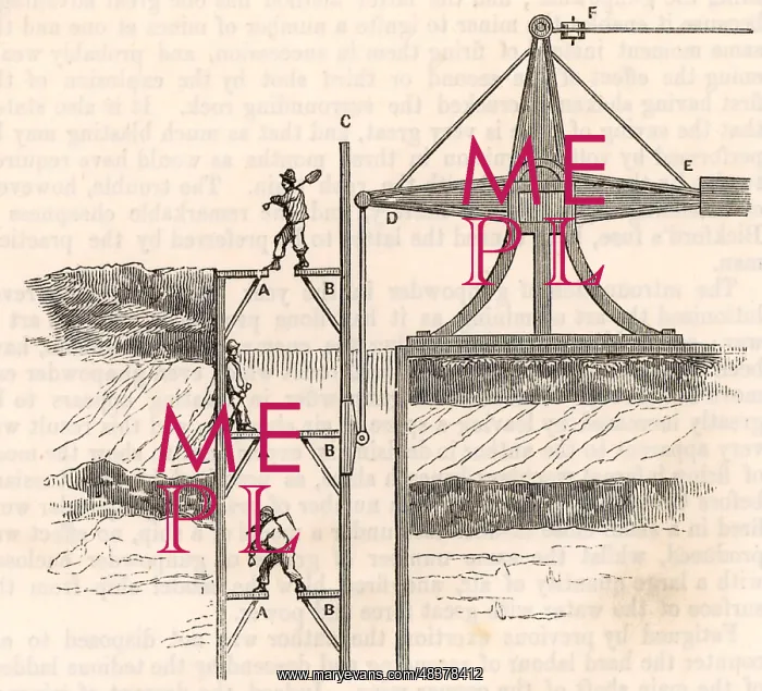 : Man-engine or movable ladder, also called The : Man-engine or movable ladder, also called The