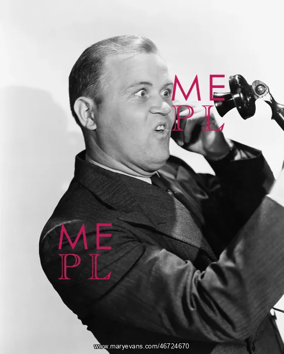 : Man with funny expression using telephone : Man with funny expression using telephone