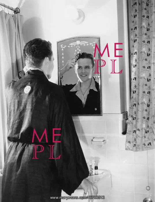  : Man getting ready in the bathroom