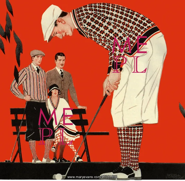  : Man Golfing