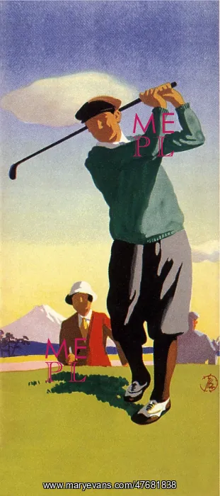  : Man Golfing in Knickers