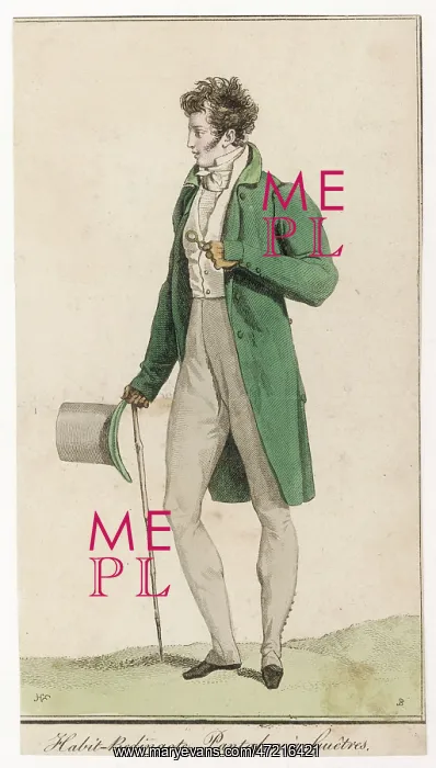: MAN IN GREEN COAT 1813 : MAN IN GREEN COAT 1813