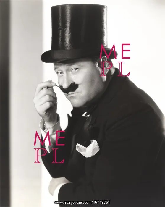 : Man in top hat with waxed mustache : Man in top hat with waxed mustache