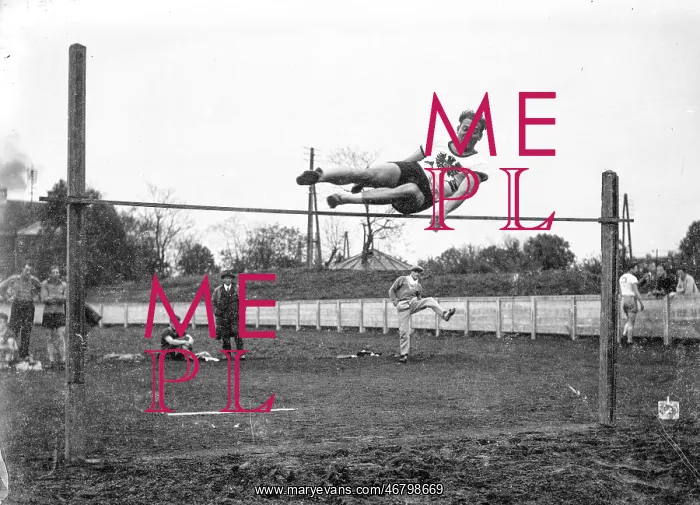 : Man at high jump : Man at high jump