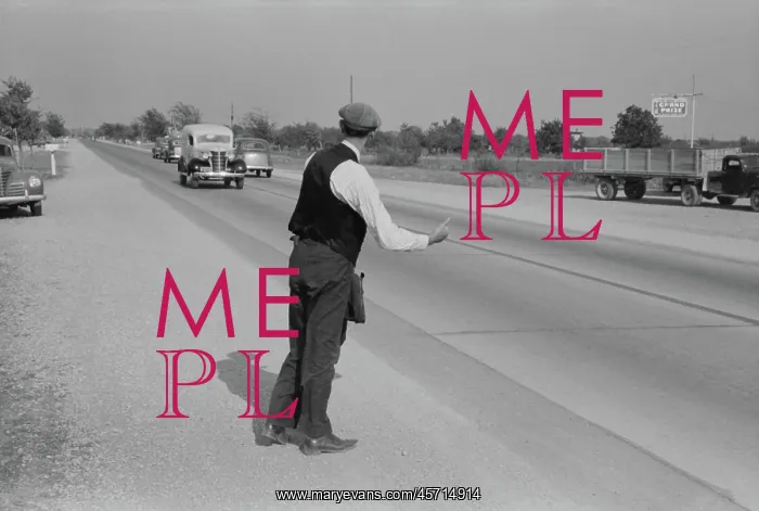 : Man - hitchhiking - transportation - journey : Man - hitchhiking - transportation - journey