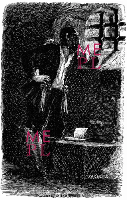 : Man with the Iron Mask, + 19.11.1703, anonymus : Man with the Iron Mask, + 19.11.1703, anonymus