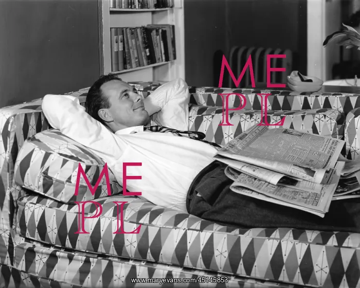 : Man Lying On A Couch : Man Lying On A Couch