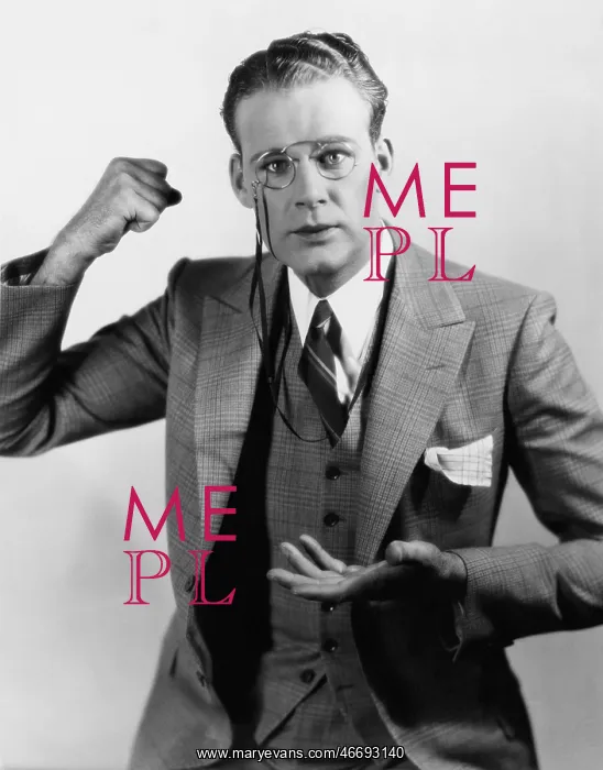 : Man making a point : Man making a point