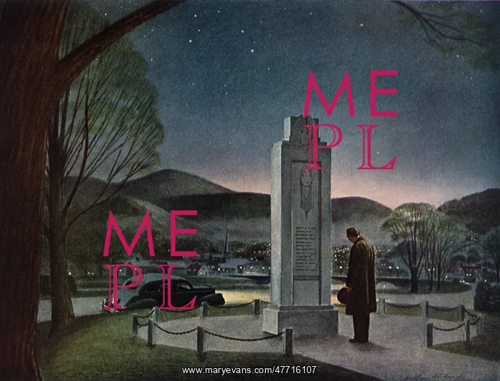 : Man at Memorial : Man at Memorial