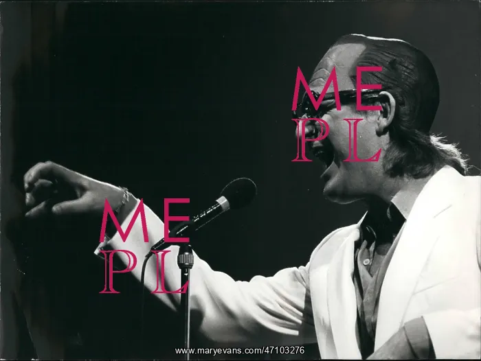 : Man at a microphone : Man at a microphone
