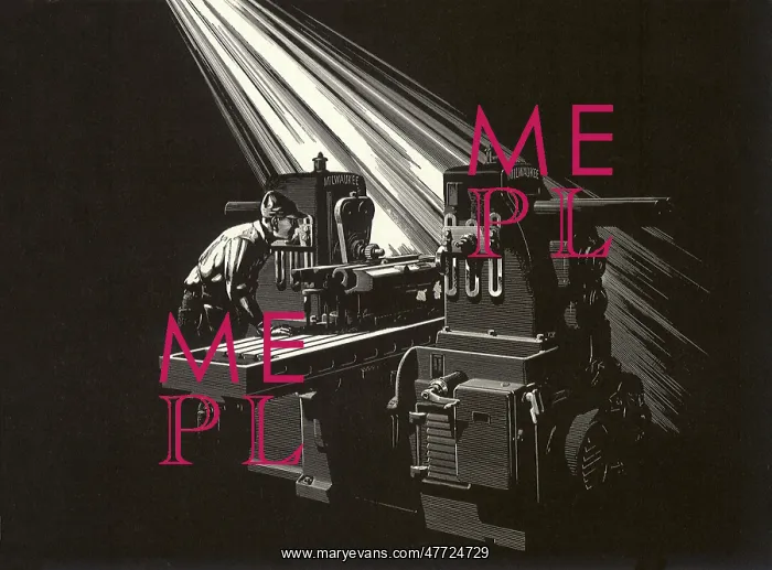  : Man and Milling Machine