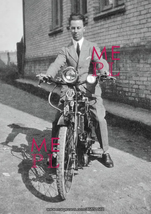 : Man on a motorbike : Man on a motorbike
