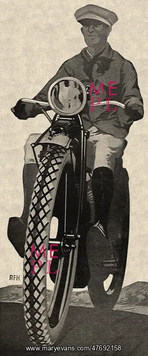: Man on Motorcycle : Man on Motorcycle