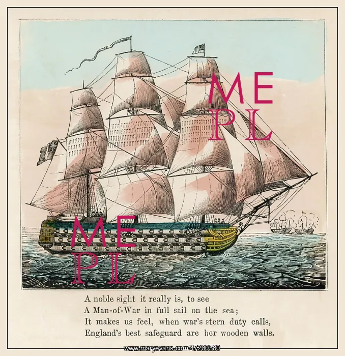 : Man O'War, Early - 19th century : Man O'War, Early - 19th century