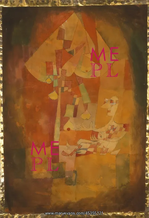 : THE MAN UNDER THE PEAR TREE by Paul Klee : THE MAN UNDER THE PEAR TREE by Paul Klee