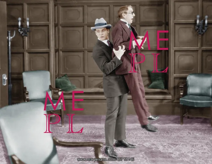 : Man picking up frightened man : Man picking up frightened man