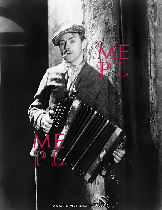 : Man playing an accordion : Man playing an accordion