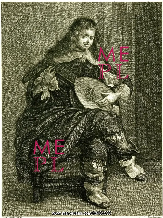  : Man playing the lute