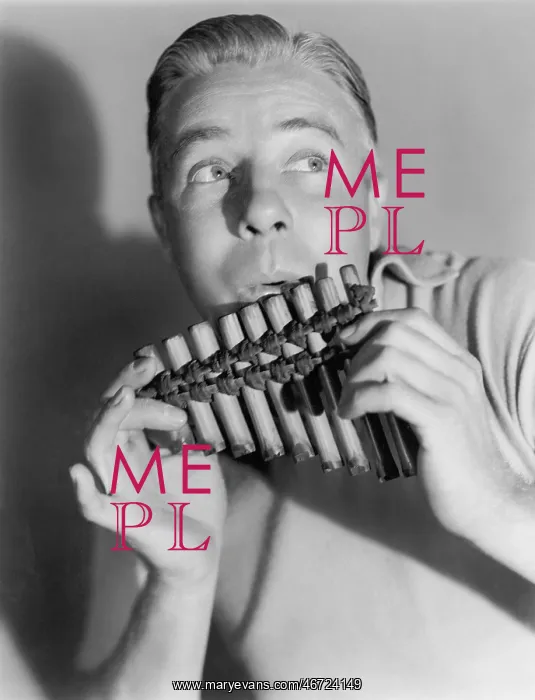  : Man playing a pan flute
