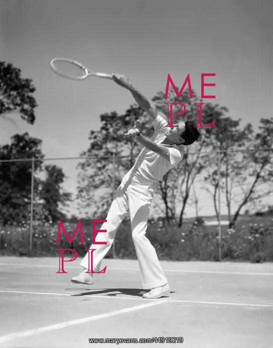 : Man Playing Tennis Swinging Racket : Man Playing Tennis Swinging Racket