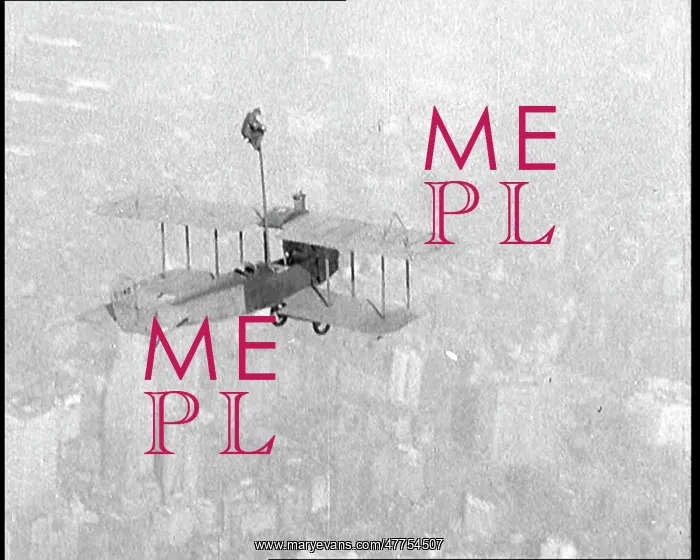 : Man Pole Squatting On Top of a Flying Biplane : Man Pole Squatting On Top of a Flying Biplane