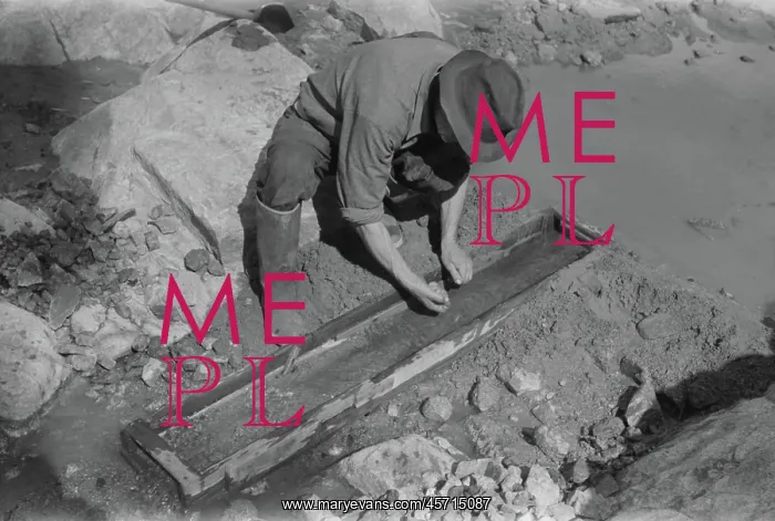 : Man - prospecting - gold - mining : Man - prospecting - gold - mining