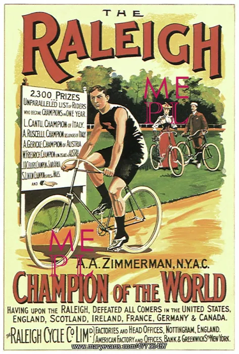 : Man on Racing Bicycle : Man on Racing Bicycle