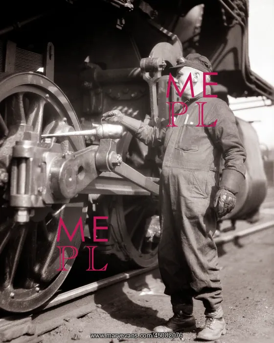 : Man Railroad Worker Engineer Wearing Overalls : Man Railroad Worker Engineer Wearing Overalls