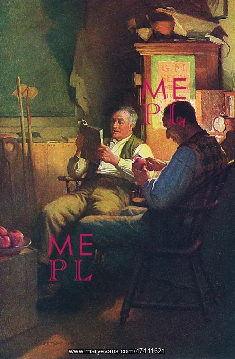: MAN READING 1913 : MAN READING 1913