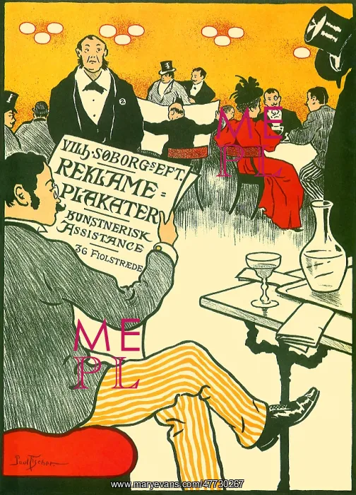 : Man reads Newspaper while having a Drink : Man reads Newspaper while having a Drink