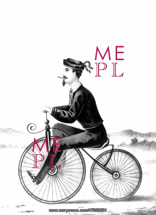 : Man Riding Velocipede, 1869 : Man Riding Velocipede, 1869