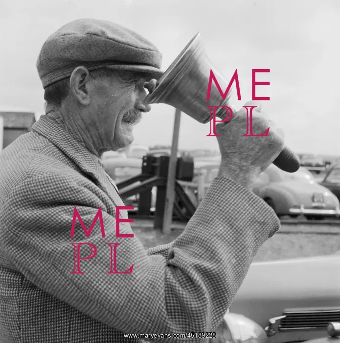 : Man ringing bell : Man ringing bell