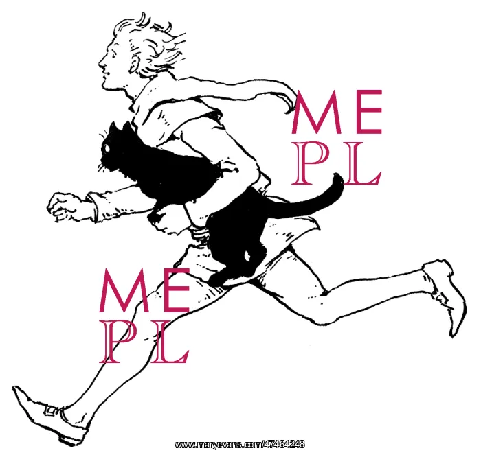  : A man running whilst carrying a cat