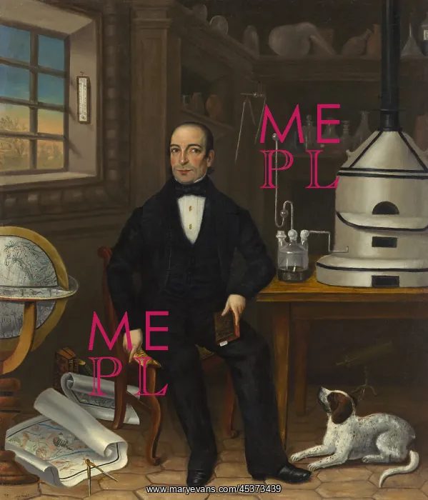 : Man of Science, 1839, by an unknown American : Man of Science, 1839, by an unknown American