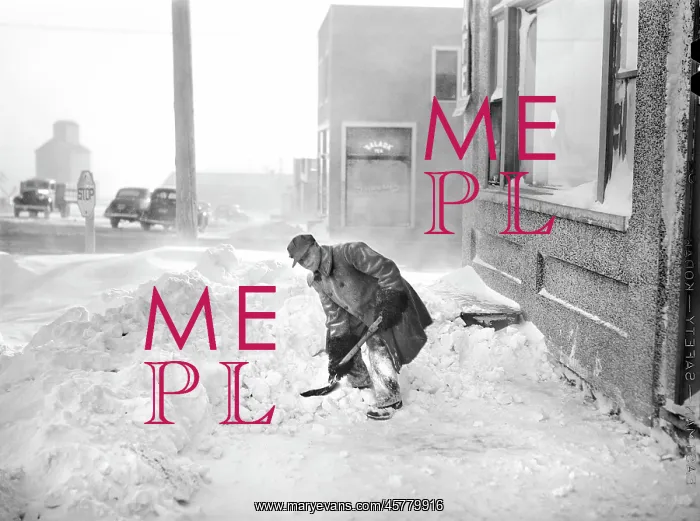 : Man, shoveling, snow, winter : Man, shoveling, snow, winter
