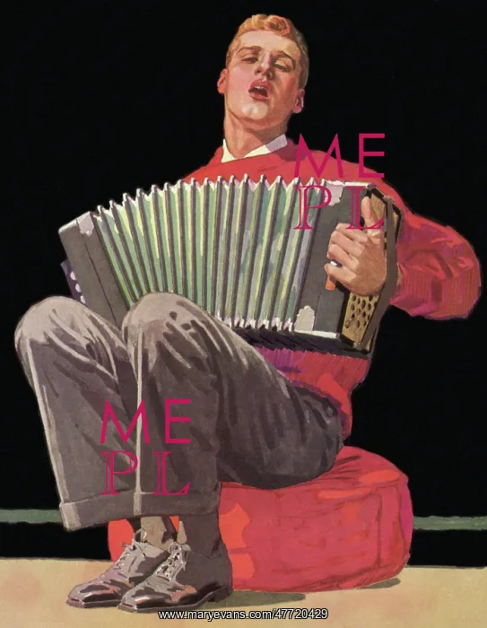  : Man Sings with Accordion
