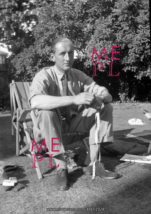  : Man sitting in a deckchair