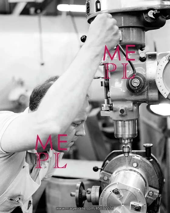 : Man Skilled Industrial Machinist : Man Skilled Industrial Machinist