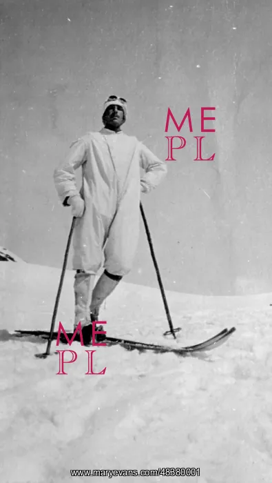  : Man on skis in Italy