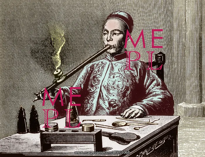 : Man Smoking Opium : Man Smoking Opium