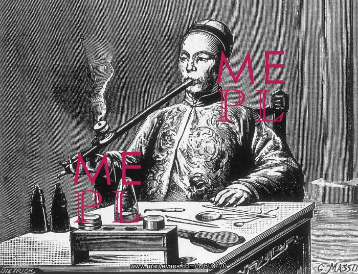 : Man Smoking Opium : Man Smoking Opium