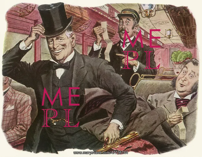 : Man in Suit and Top Hat leaving Train when Asked for Ticket