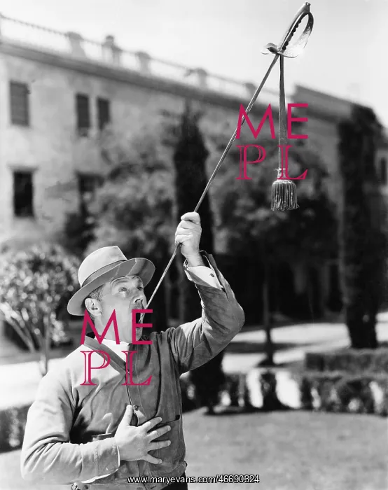 : Man swallowing a sword : Man swallowing a sword