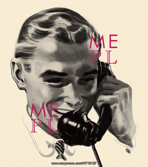 : Man Telephoning : Man Telephoning