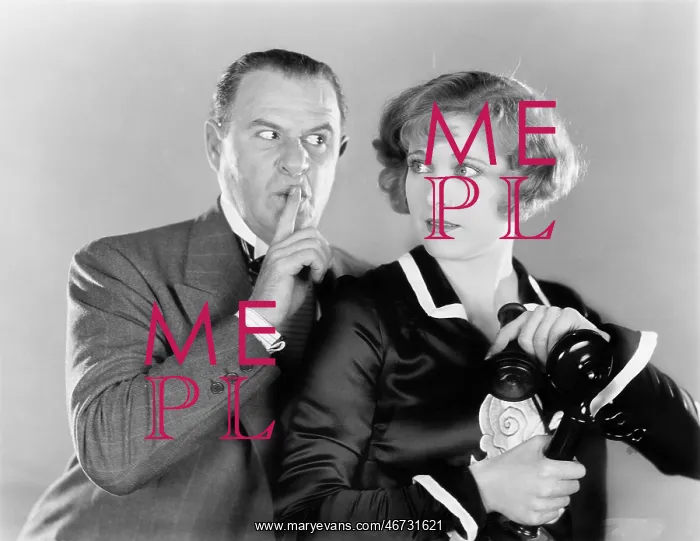 : Man telling a woman to be discrete when she is on : Man telling a woman to be discrete when she is on