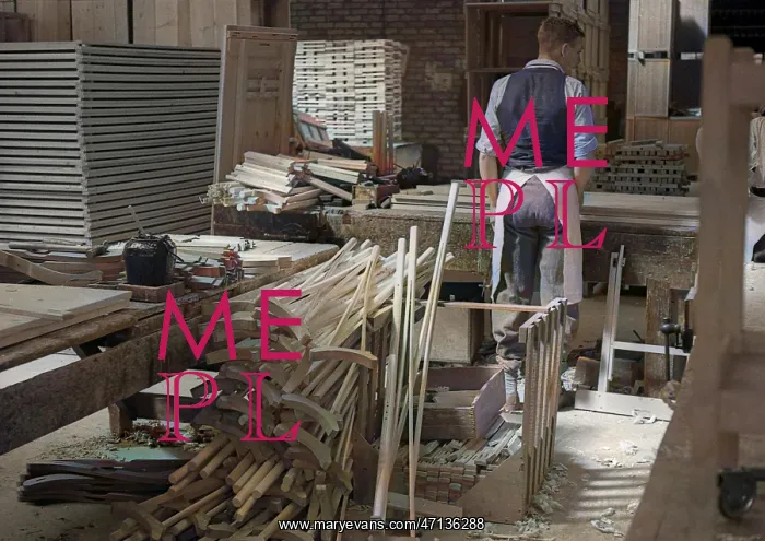 : Man in a timber workshop : Man in a timber workshop