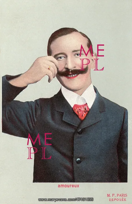 : MAN TWIRLS MOUSTACHE : MAN TWIRLS MOUSTACHE