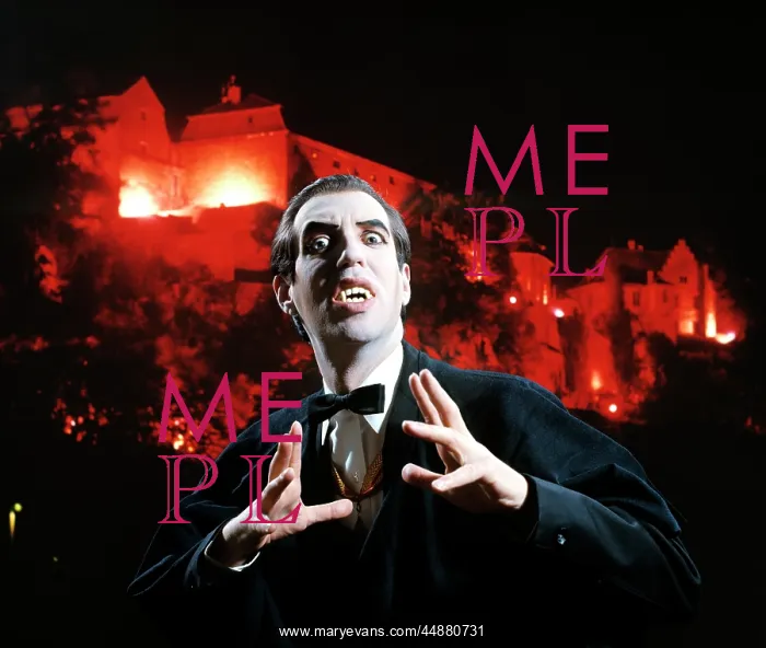 : Man In Vampire Makeup And Costume : Man In Vampire Makeup And Costume