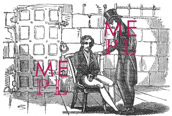 : Man visited in gaol, c. 1800 : Man visited in gaol, c. 1800