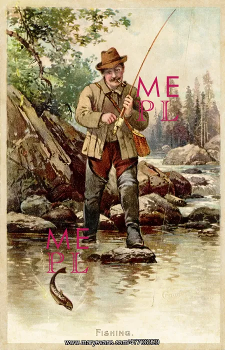  : Man Watches Fish